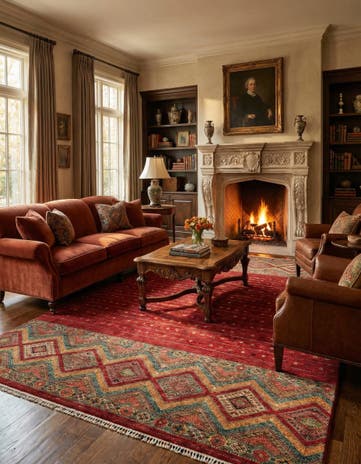 8' 2 x 11' 9 Hand Knotted Ariana Ziegler Oriental Rug