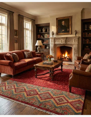 8' 2 x 11' 9 Hand Knotted Ariana Ziegler Oriental Rug
