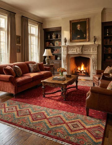 8' 2 x 11' 9 Hand Knotted Ariana Ziegler Oriental Rug