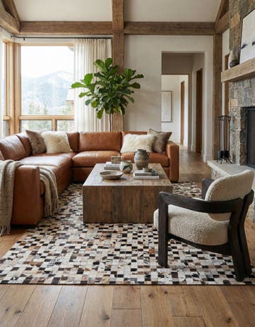 5' x 8' Cowhide Rug