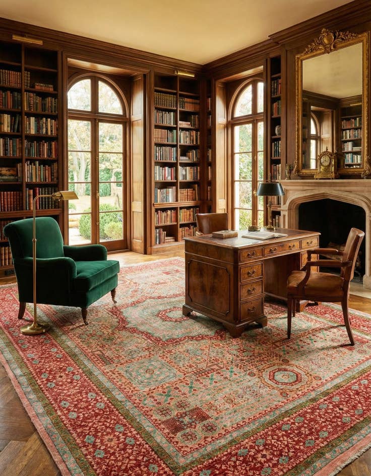 Detail image of 9' 9 x 13' 6 Mamluk Wool Rug