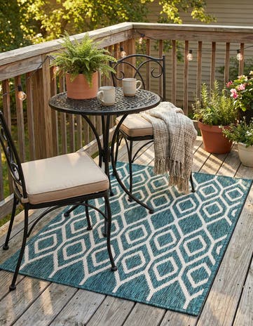 2' x 3' Easy-Clean Jill Zarin Turks and Caicos Indoor / Outdoor Rug