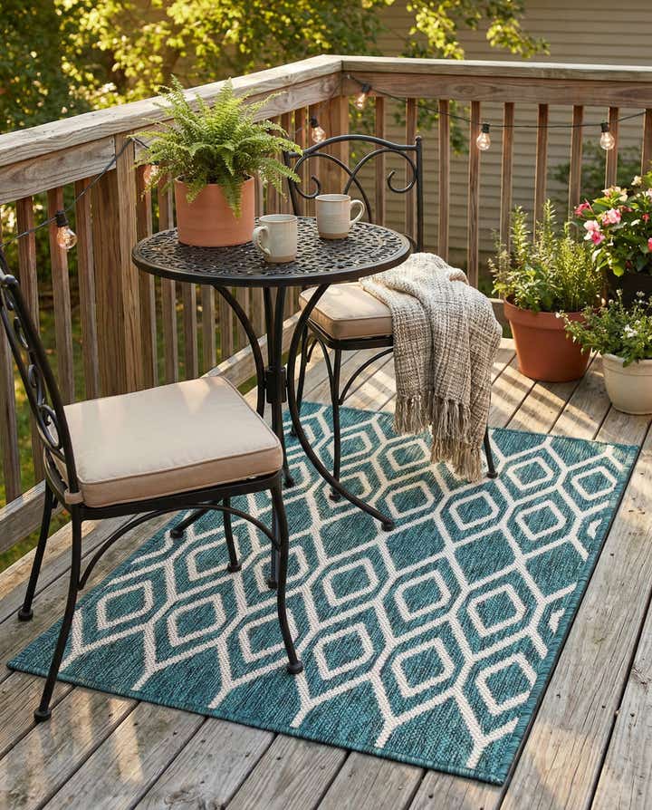 2' x 3' Easy-Clean Jill Zarin Turks and Caicos Indoor / Outdoor Rug