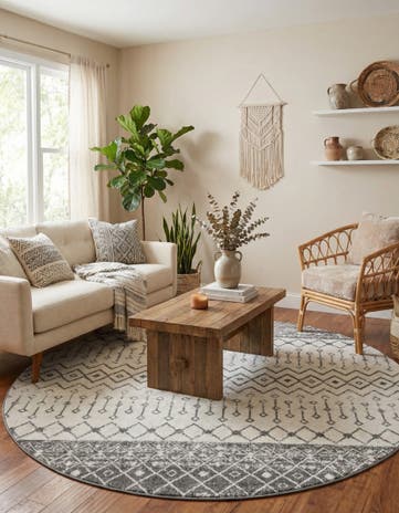10' x 10' Moroccan Trellis Round Rug