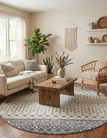 10' x 10' Moroccan Trellis Round Rug