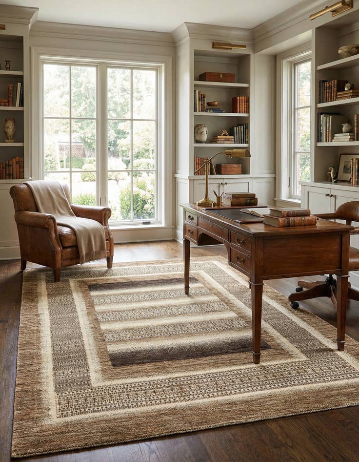 Detail image of 5' 9 x 7' 9  Hand Knotted Kashkuli Rug