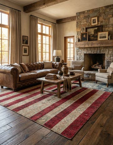 8' 2 x 10' Hand Knotted Ultra Vintage Persian Wool Rug