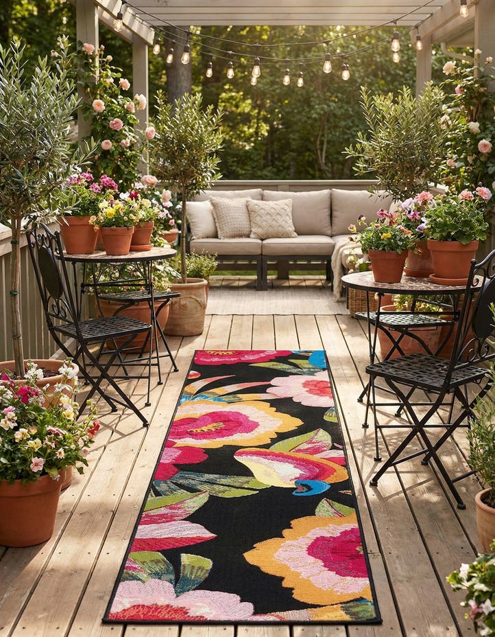 2' x 8' Easy-Clean Botanical Indoor / Outd...