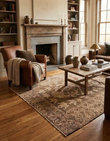 4' x 6' 2 Hand Knotted Ultra Vintage Persian Wool Rug
