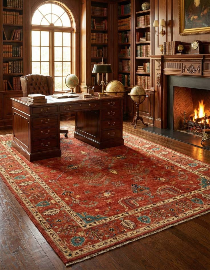 Detail image of 7' 1 x 9' 11 Serapi Wool Rug