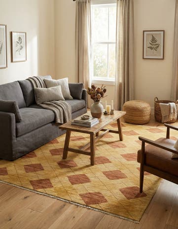 4' 9 x 6' Hand Knotted Modern Ziegler Oriental Rug