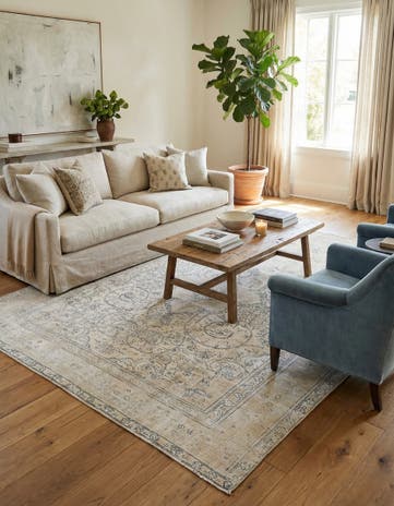 8' 2 x 11' Hand Knotted Ultra Vintage Persian Wool Rug