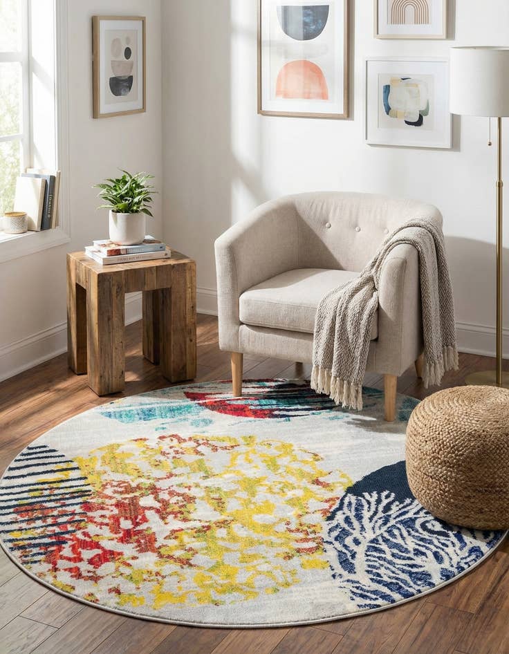 Detail image of  4' x 4' Ariel Round Rug