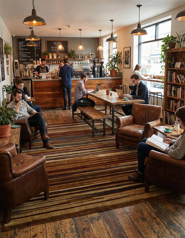 Detail image of 10' x 14' 1 Coffee Shop Rug