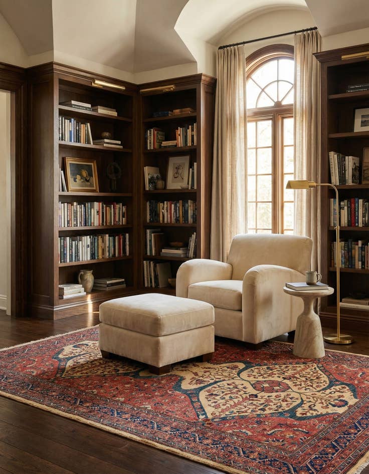Detail image of 6' 8 x 9' 10 Hand Knotted Ariana Ziegler Oriental Rug