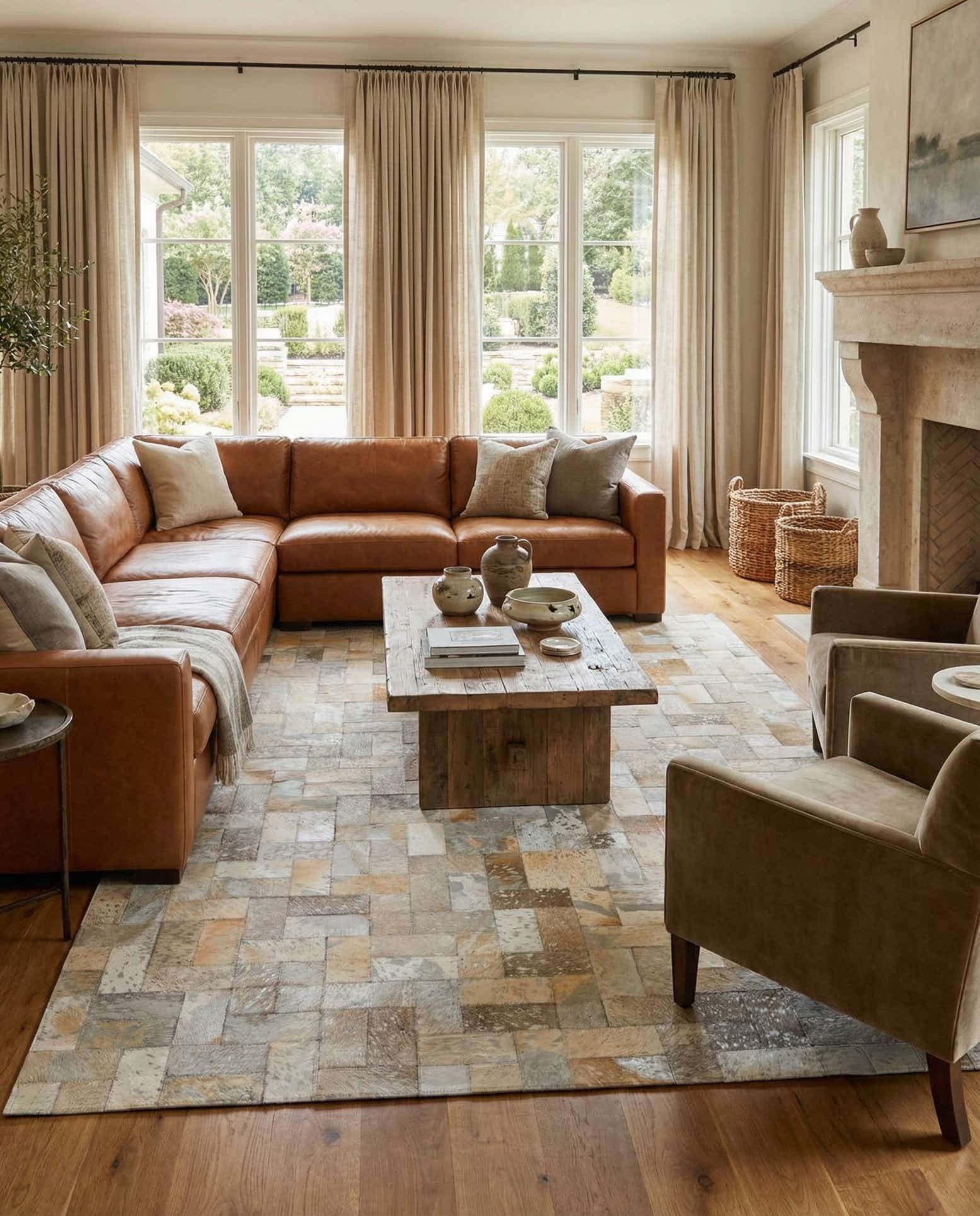 5' 2 x 8' Cowhide Rug