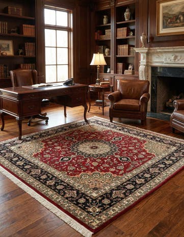 6' 7 x 6' 7 Tabriz Square Rug