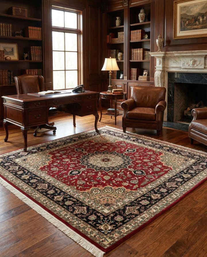 6' 7 x 6' 7 Tabriz Square Rug