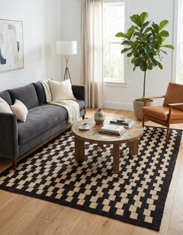 5' 8 x 7' 6 Hand Woven Kilim Modern Wool Rug