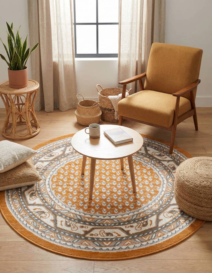 Detail image of 3' 7 x 3' 7 Tribeca Round Rug