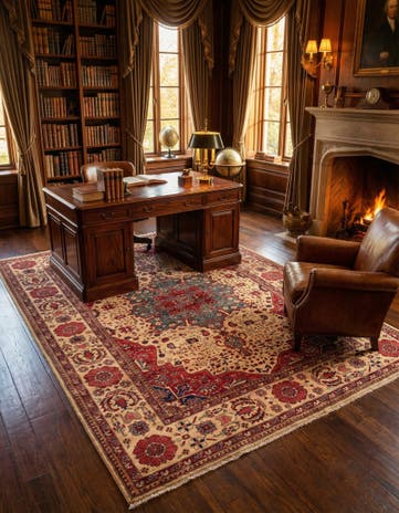 6' 1 x 8' 6 Samarkand Wool Rug