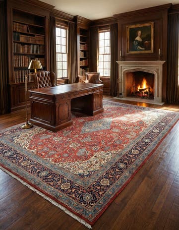 8' 4 x 11' 2 Sarouk Wool Rug