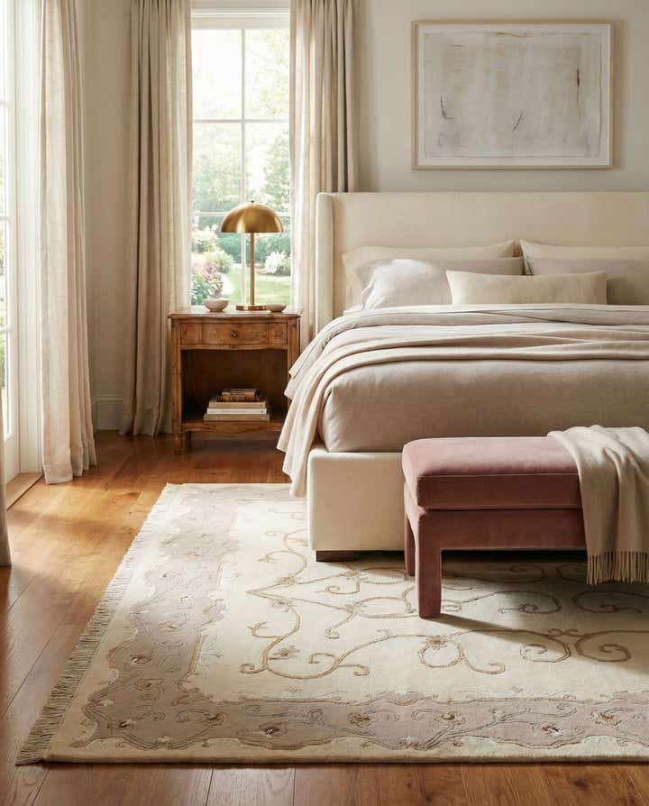 4' 2 x 5' 11 Hand Knotted Darya Wool Rug