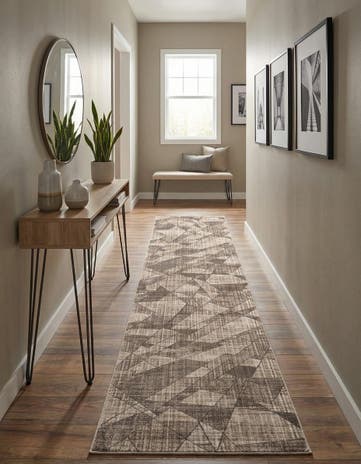 Navajo Beige Silta Runner Rug