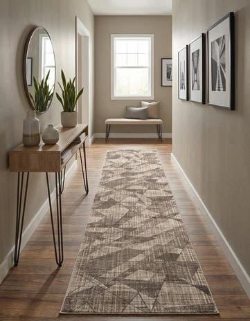 Navajo Beige Silta Runner Rug