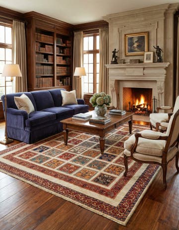 9' x 11' 5 Hand Knotted Ariana Ziegler Oriental Rug
