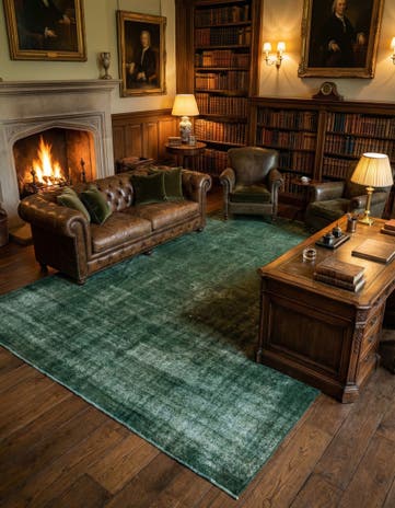 9' 4 x 13' 11 Vintage Wool Rug