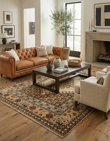 6' 7 x 9' 10 Hand Knotted Moroccan Wool Rug
