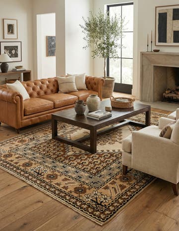 6' 7 x 9' 10 Hand Knotted Moroccan Wool Rug