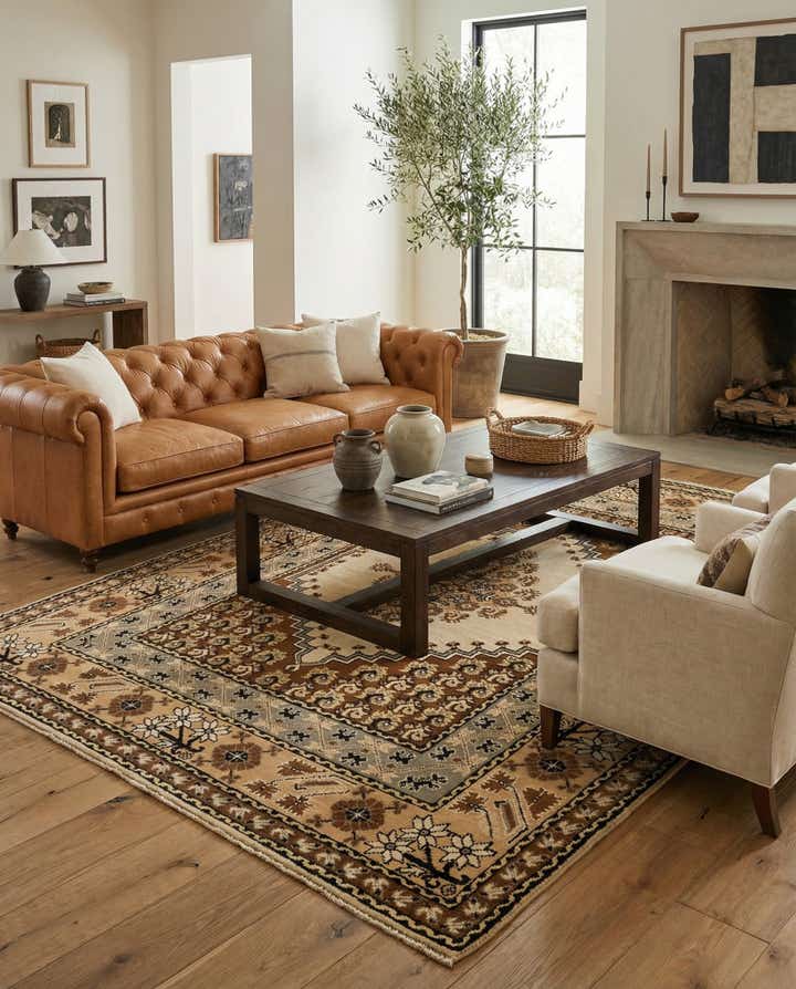 6' 7 x 9' 10 Hand Knotted Moroccan Wool Rug