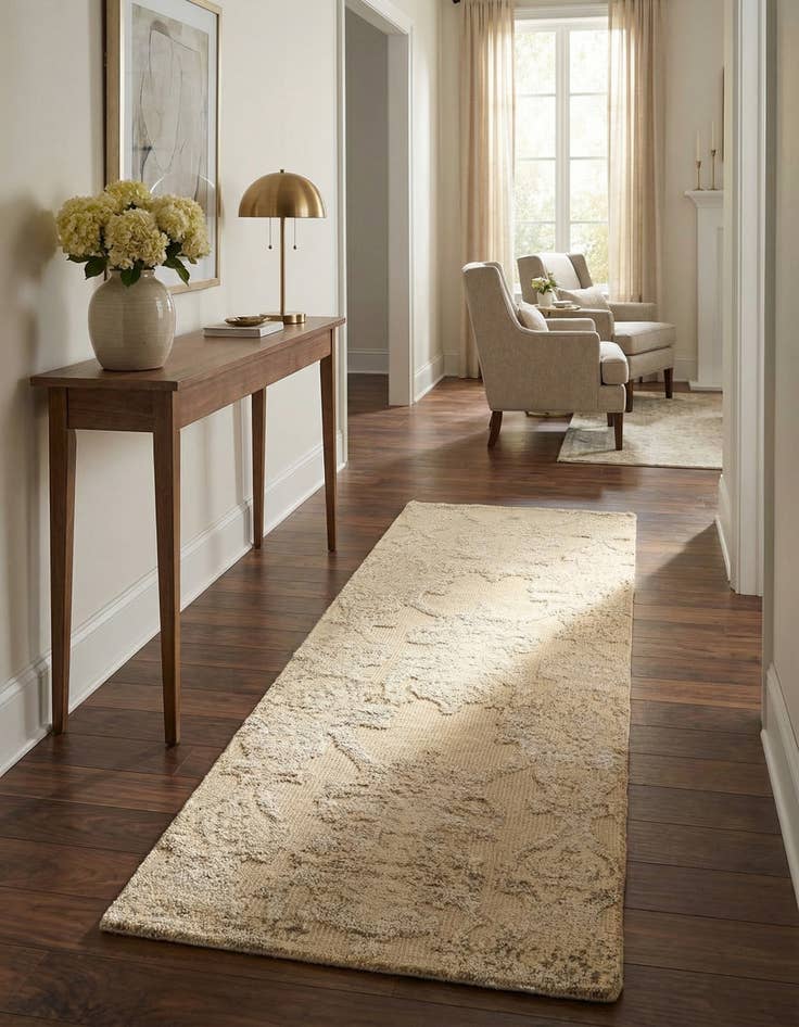 Detail image of 2' 7 x 8' 9  Hand Knotted Darya Runner Rug