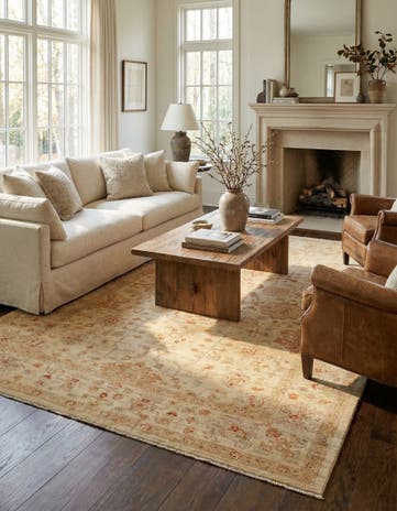 5' 7 x 7' 9 Hand Knotted Peshawar Ziegler Rug