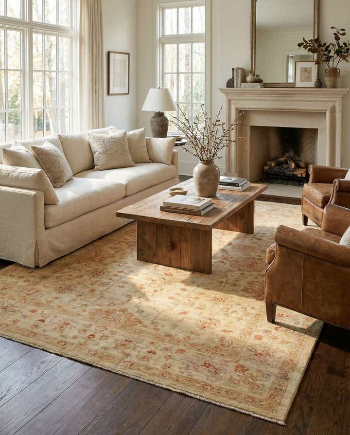 5' 7 x 7' 9 Hand Knotted Peshawar Ziegler Rug