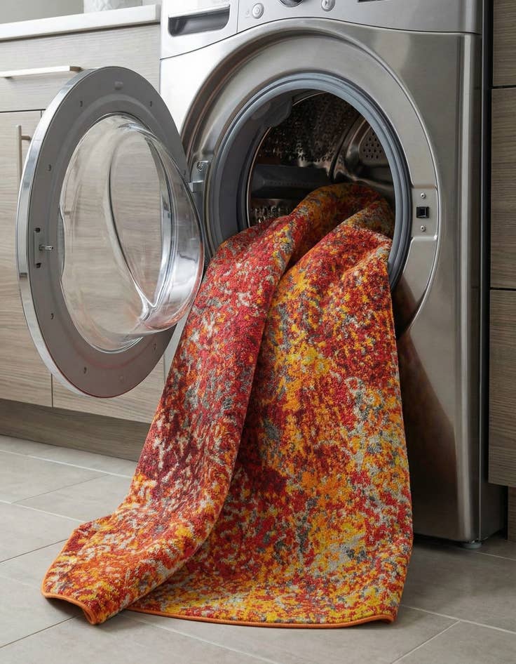 Detail image of 8' x 8'  Washable Casablanca Round Rug