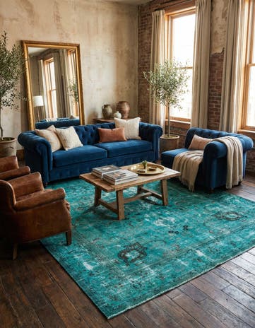 9' 9 x 12' 6 Hand Knotted Ultra Vintage Persian Wool Rug