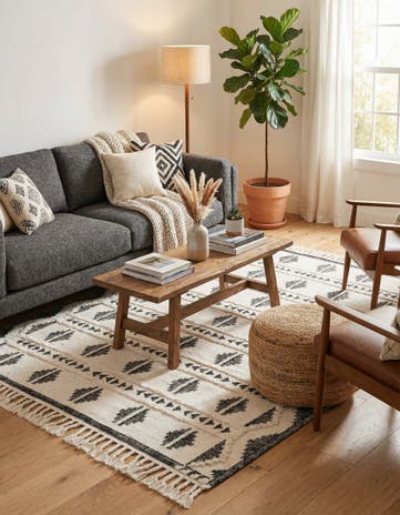 9' x 12' Hand Woven Arizona Wool Rug