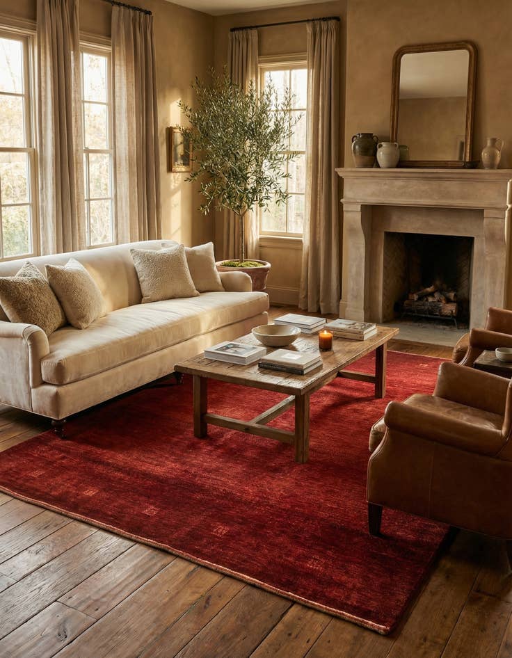 Detail image of  4' 9 x 6' 6 Gabbeh Rug