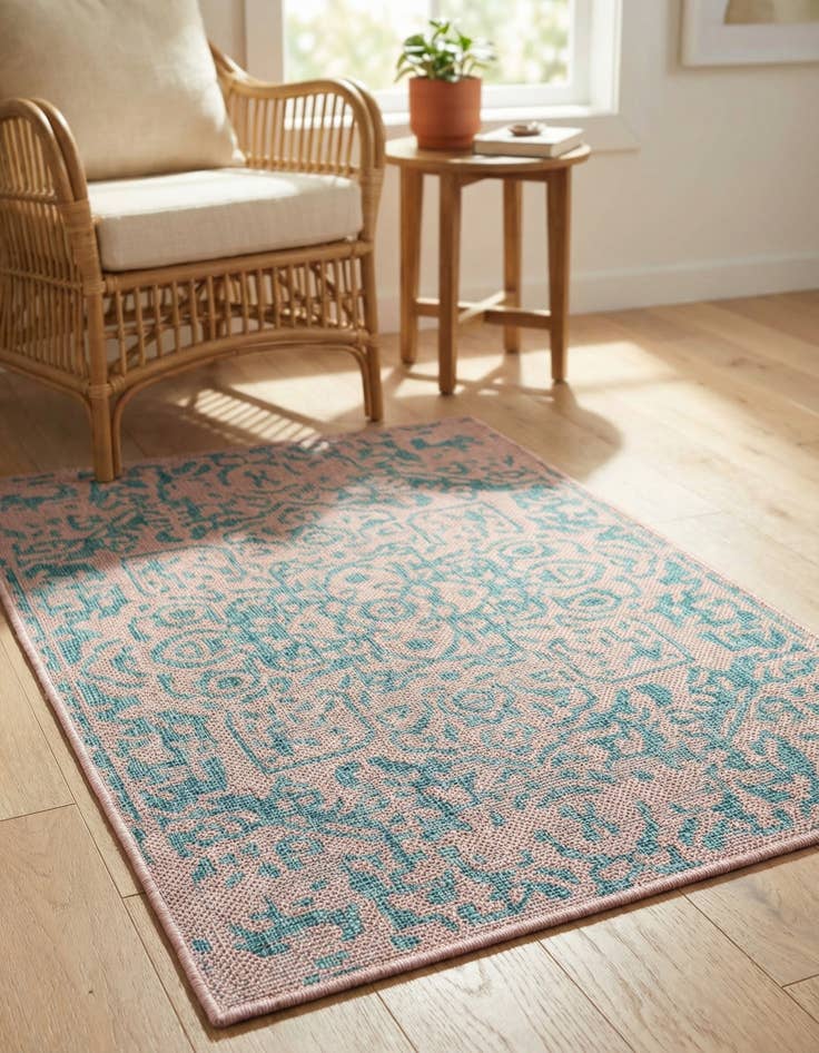 Detail image of 2' x 3'  Washable Jill Zarin Dubai Indoor / Outdoor Rug