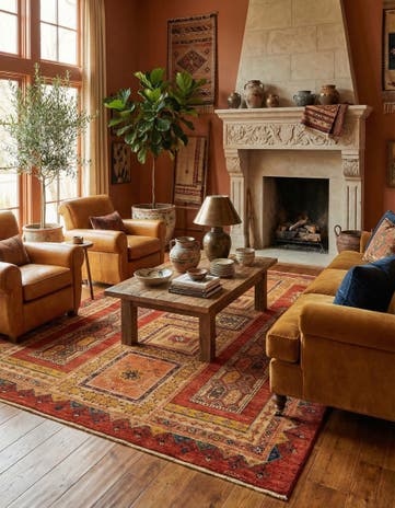 5' 9 x 7' 9 Luribaft Wool Rug