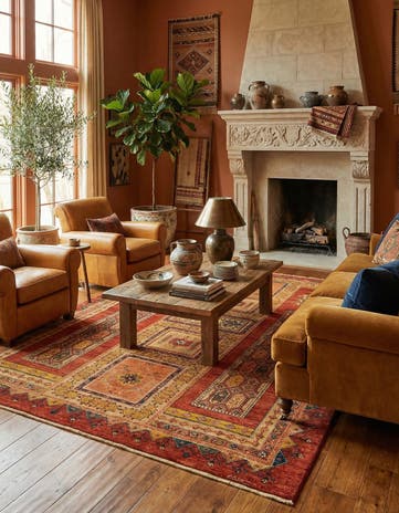 5' 9 x 7' 9 Luribaft Wool Rug