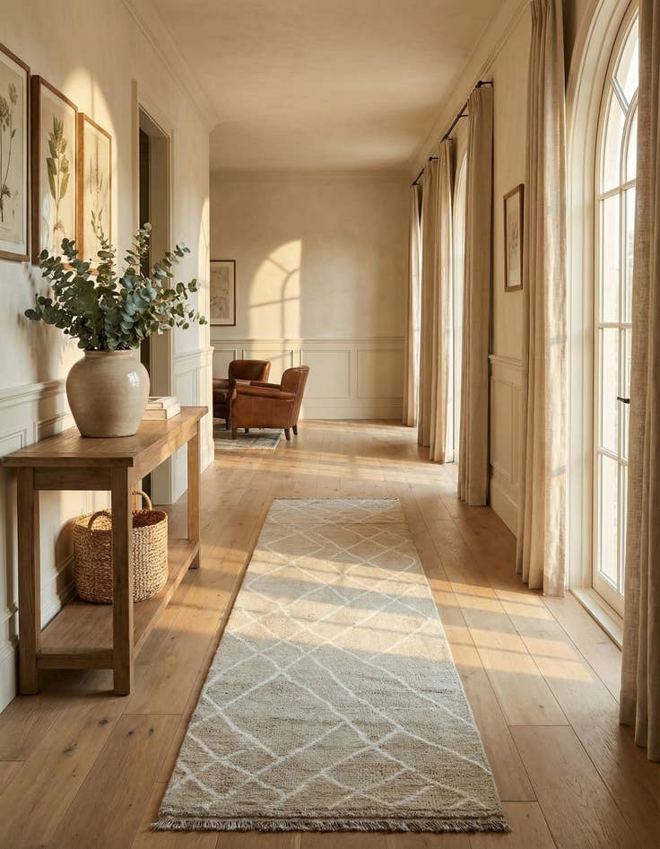 Detail image of  2' 10 x 12' 1  Hand Knotted Moroccan Wool Runner Rug