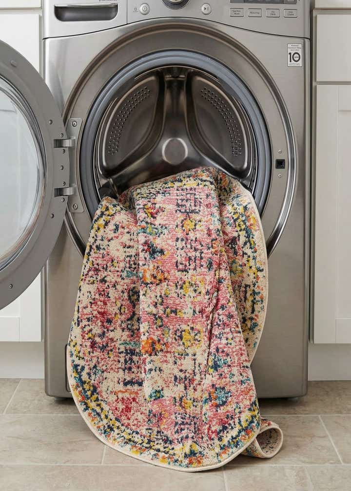 3' 3 x 3' 3 Washable Alta Round Rug