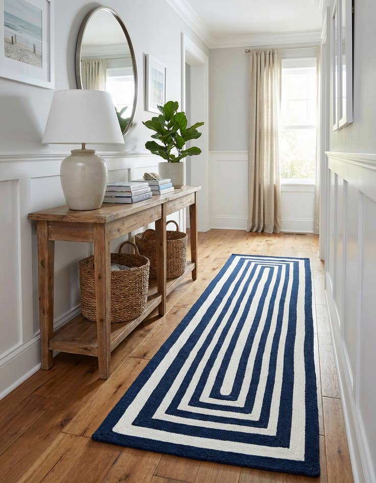 Detail image of 2' 7 x 10'  Hand Woven Eco Verse   Washable Indoor / Outdoor Runner Rug