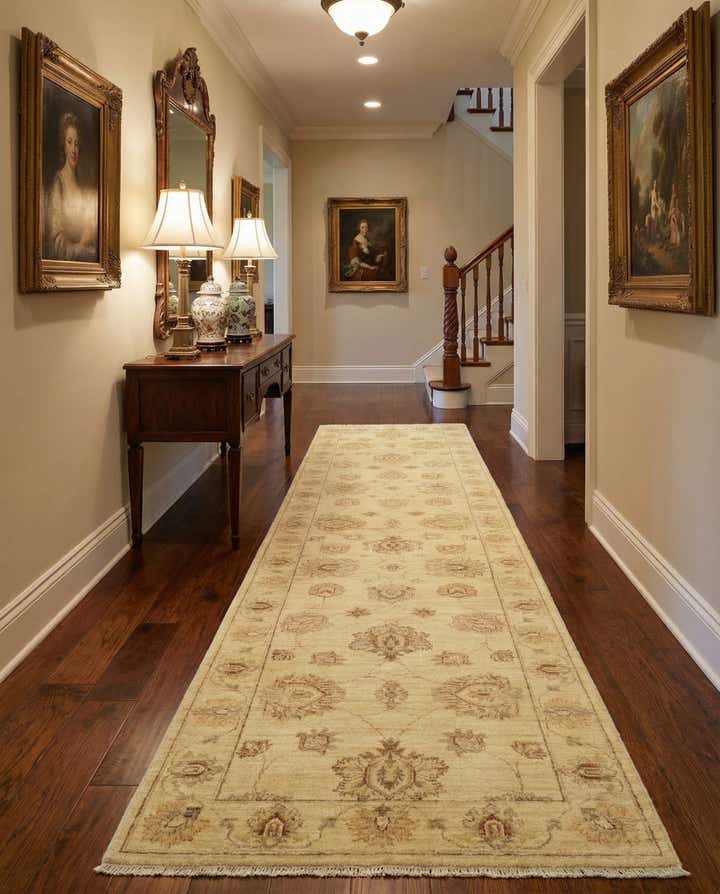 2' 6 x 11' 4 Hand Knotted Peshawar Ziegler Runner Rug