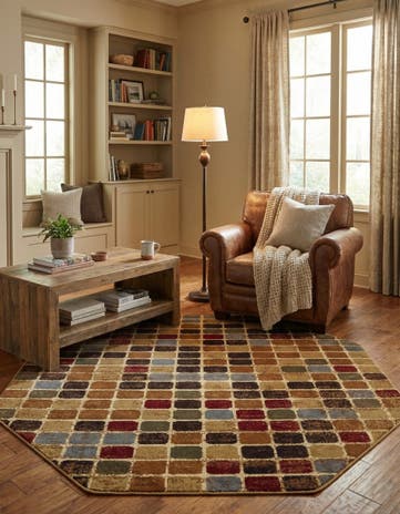 Cafe Octagon Rug