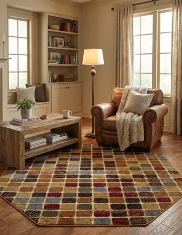Cafe Octagon Rug